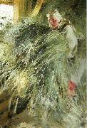 Anders Zorn pa holoftet oil painting reproduction